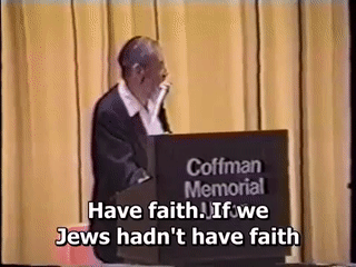 Rabbi Meir Kahane on Jews need to believe in Burning Bush  not George Bush 00:00:36